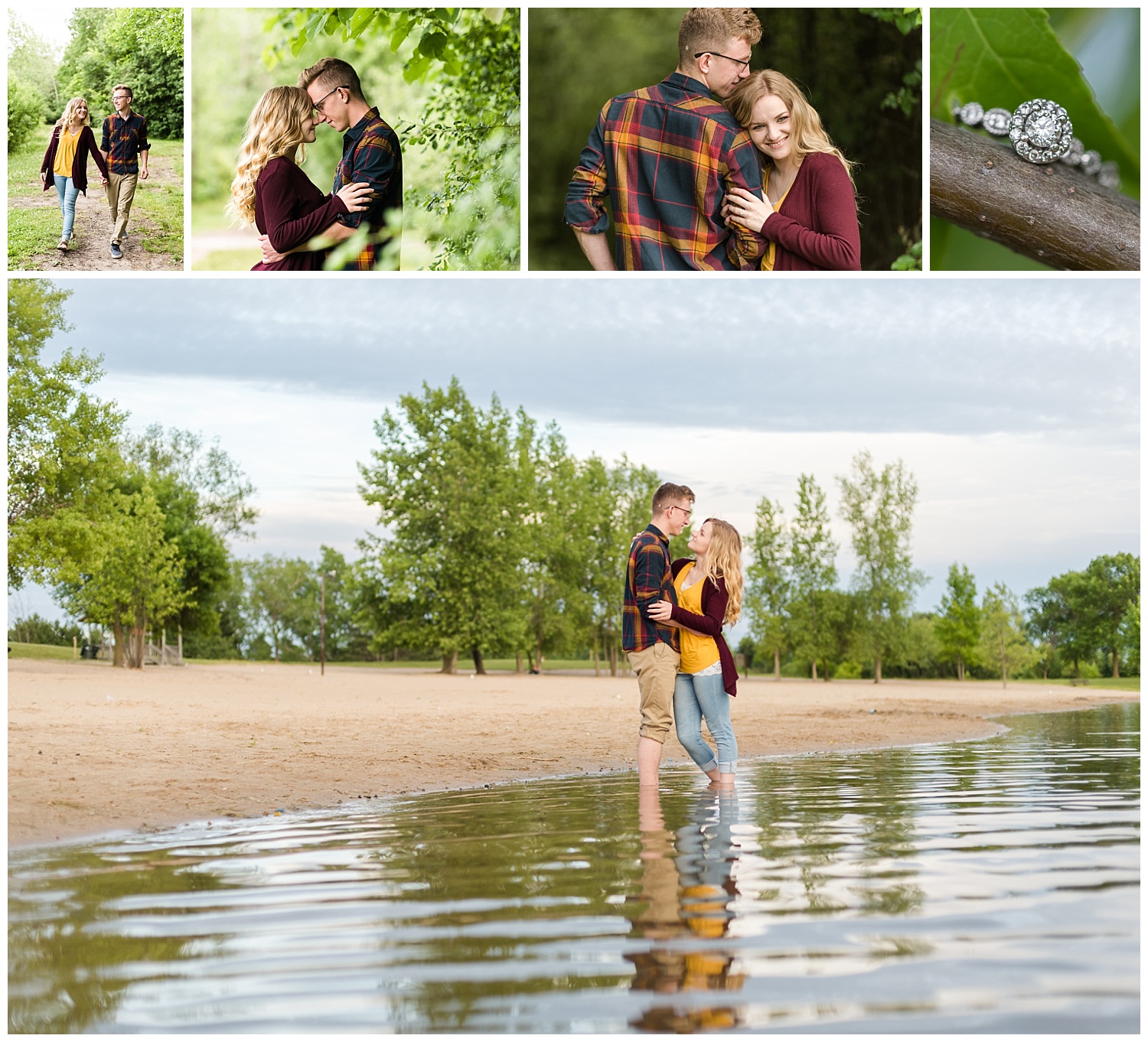 Engagement Session in Midland MI at Stratford Woods Park – Tyler + Alina