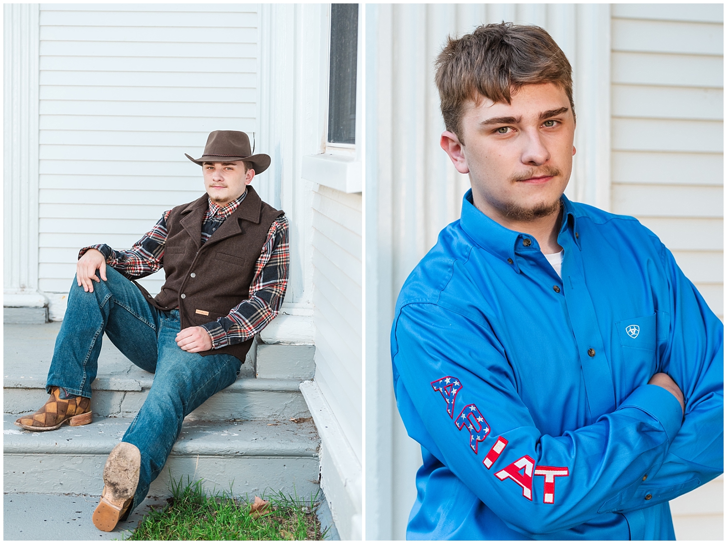 senior portraits at keweenaw county courthouse in eagle river mi