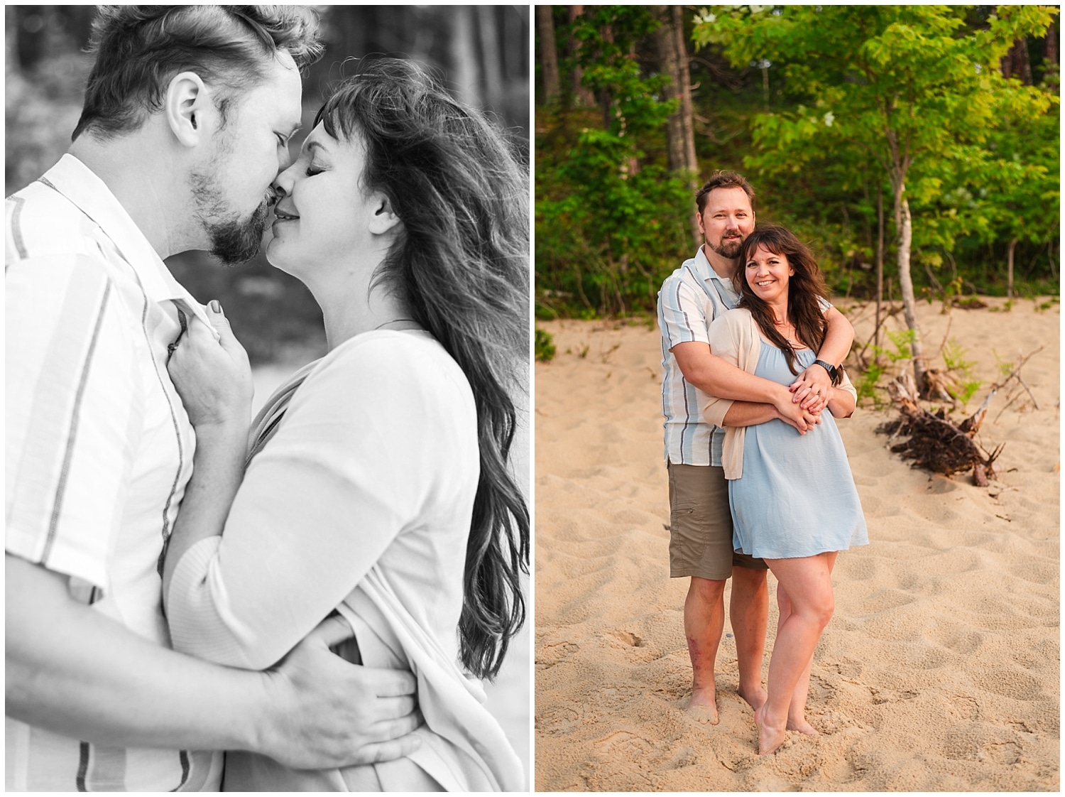 miners beach engagement session pictured rocks national lakeshore