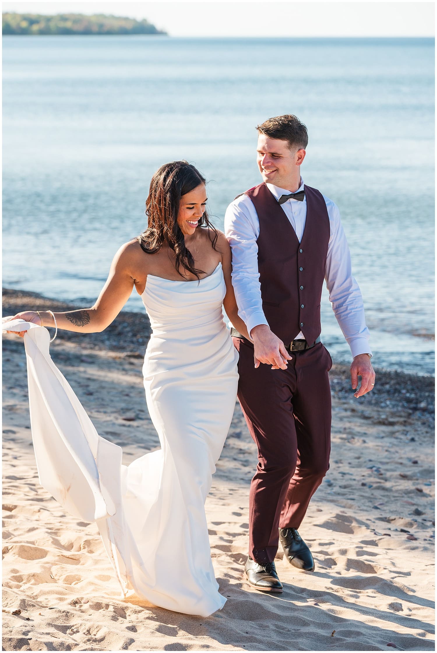 upper peninsula wedding photographer lake superior