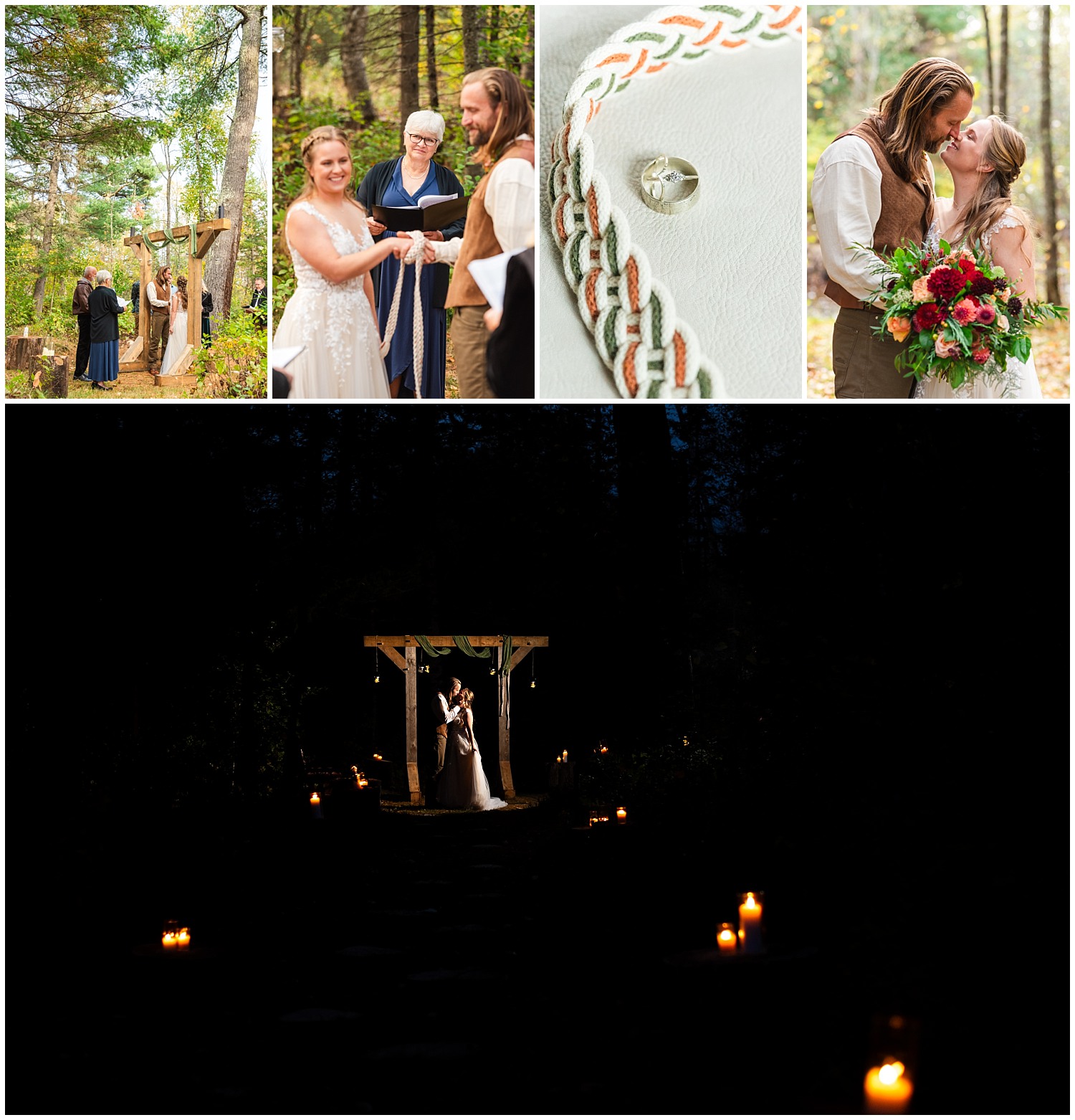 Intimate Duluth Wedding in the Forest – Dave + Claire