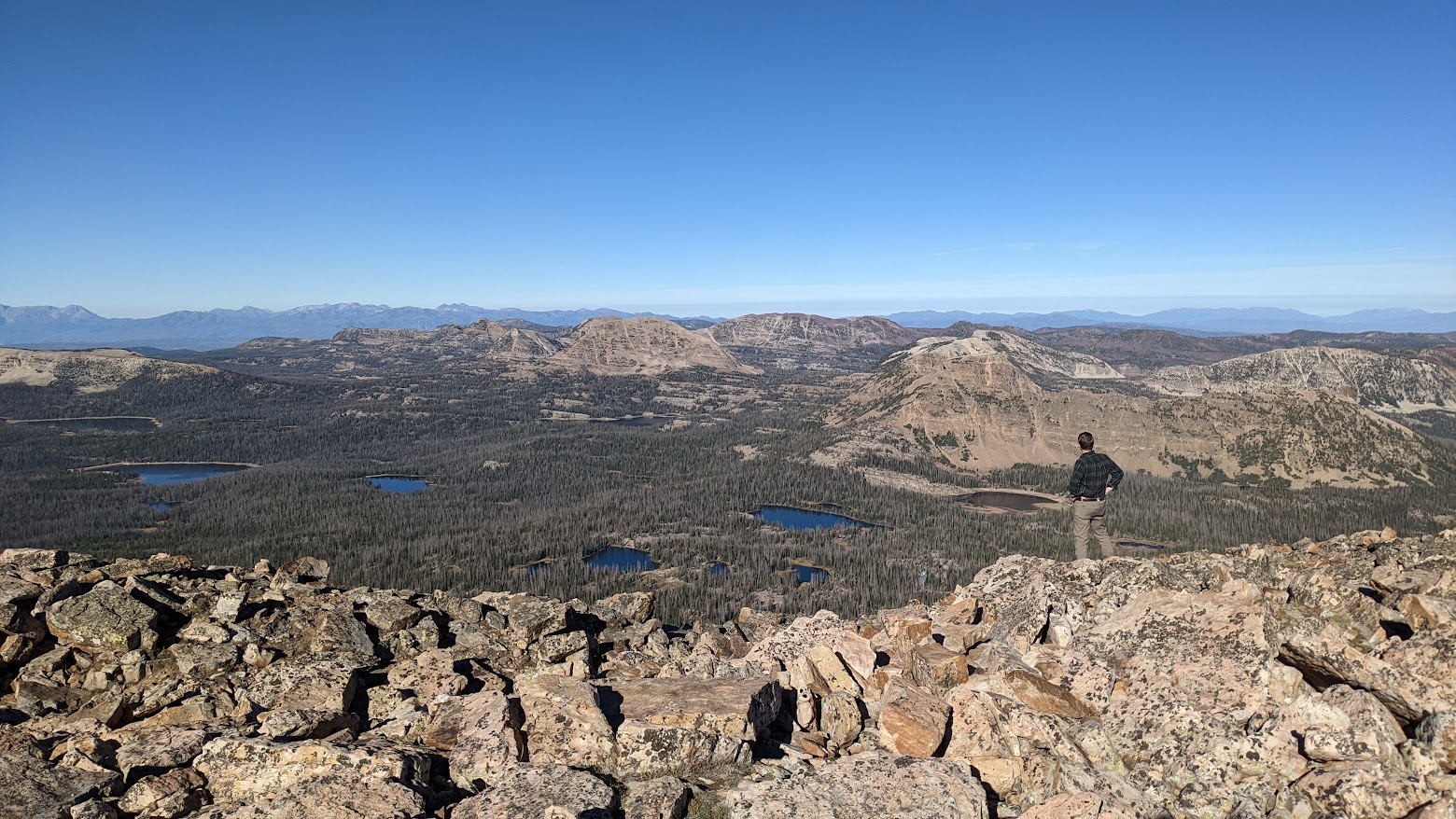 view from the top of bald mountain in utah