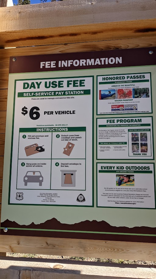 day use fee bald mountain utah