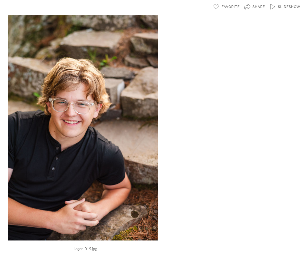 how to order your senior pictures - create a favorites list